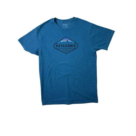 Patagonia Men's Cotton T Shirt Size Large Slim Fit Active Outdoors Hike Camp - Picture 13 of 13